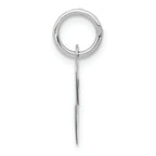 FJC Finejewelers 14k White Gold Small Fancy Script Initial C Charm