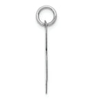 FJC Finejewelers 14k White Gold Large Fancy Script Initial B Charm