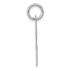 FJC Finejewelers 14k White Gold Large Fancy Script Initial C Charm