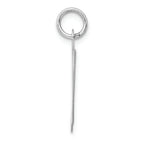 FJC Finejewelers 14k White Gold Large Fancy Script Initial D Charm