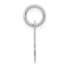 FJC Finejewelers 14k White Gold Small Script Initial A Charm