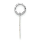 FJC Finejewelers 14k White Gold Small Script Initial B Charm