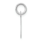 FJC Finejewelers 14k White Gold Small Script Initial C Charm
