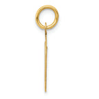 FJC Finejewelers 14k Yellow Gold Medium Script Initial D Charm
