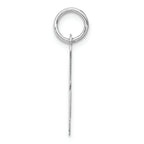 FJC Finejewelers 14k White Gold Medium Script Initial A Charm