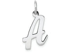 FJC Finejewelers 14k White Gold Medium Script Initial A Charm