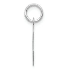 FJC Finejewelers 14k White Gold Medium Script Initial C Charm