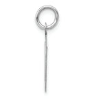 FJC Finejewelers 14k White Gold Medium Script Initial D Charm