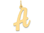 FJC Finejewelers 14k Yellow Gold Large Script Initial A Charm