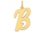 FJC Finejewelers 14k Yellow Gold Large Script Initial B Charm