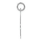 FJC Finejewelers 14k White Gold Large Script Initial A Charm