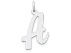 FJC Finejewelers 14k White Gold Large Script Initial A Charm