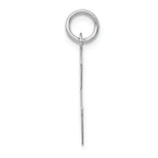 FJC Finejewelers 14k White Gold Large Script Initial C Charm