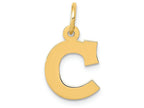 FJC Finejewelers 14k Yellow Gold Small Block Initial C Charm