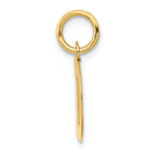 FJC Finejewelers 14k Yellow Gold Small Block Initial D Charm
