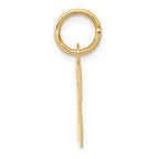 FJC Finejewelers 14k Yellow Gold Small Block Initial E Charm