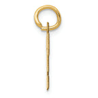 FJC Finejewelers 14k Yellow Gold Small Block Initial F Charm