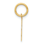 FJC Finejewelers 14k Yellow Gold Small Block Initial G Charm