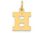 FJC Finejewelers 14k Yellow Gold Small Block Initial H Charm