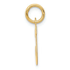 FJC Finejewelers 14k Yellow Gold Small Block Initial J Charm
