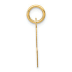 FJC Finejewelers 14k Yellow Gold Small Block Initial L Charm