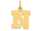 FJC Finejewelers 14k Yellow Gold Small Block Initial N Charm