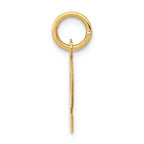 FJC Finejewelers 14k Yellow Gold Small Block Initial P Charm