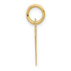FJC Finejewelers 14k Yellow Gold Small Block Initial W Charm