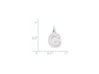 FJC Finejewelers 14k White Gold Small Block Initial G Charm