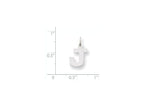 FJC Finejewelers 14k White Gold Small Block Initial J Charm