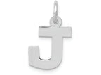 FJC Finejewelers 14k White Gold Small Block Initial J Charm