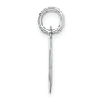 FJC Finejewelers 14k White Gold Small Block Initial O Charm