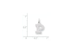 FJC Finejewelers 14k White Gold Small Block Initial P Charm
