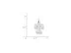 FJC Finejewelers 14k White Gold Small Block Initial T Charm