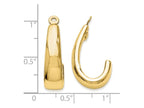 FJC Finejewelers 14k Yellow Gold J Hoop Earring Jackets