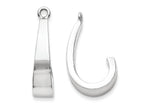 FJC Finejewelers 14k White Gold J Hoop Earrings Jackets
