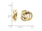FJC Finejewelers Polished Love Knot Earrings Jackets (4mm Opening)